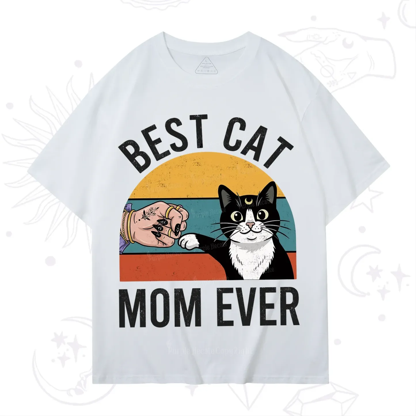 Purplehecate Best Cat Mom Ever T-Shirt