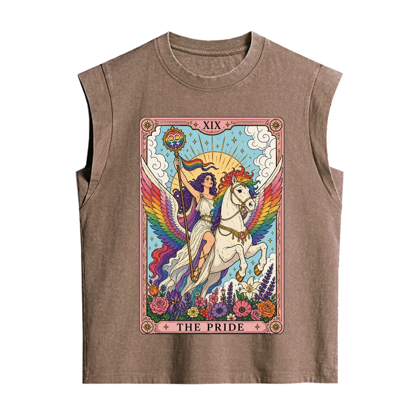 Purplehecate The Pride Tarot Card Vintage Washed Tank
