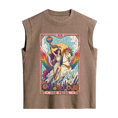 Purplehecate The Pride Tarot Card Vintage Washed Tank