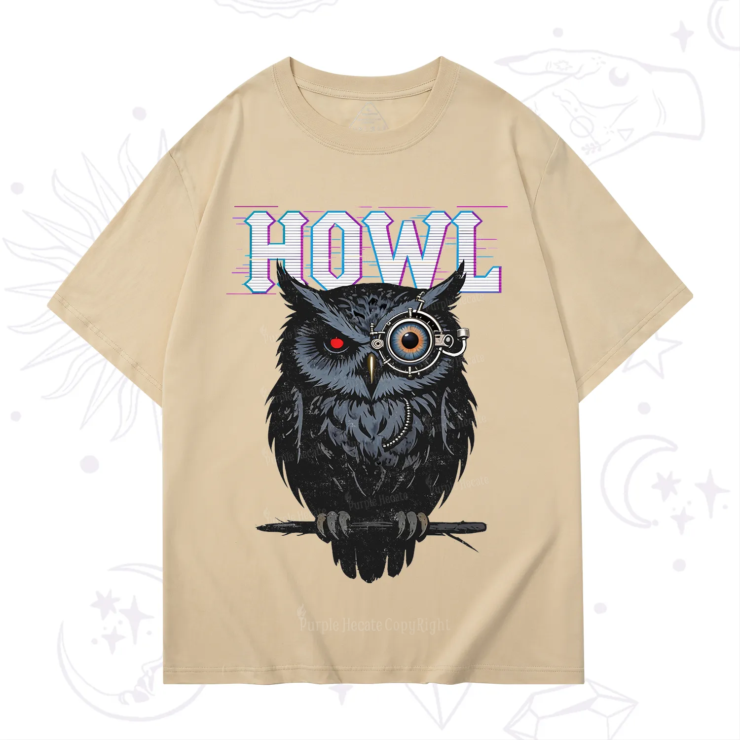 Purplehecate Howl Owl T-Shirt