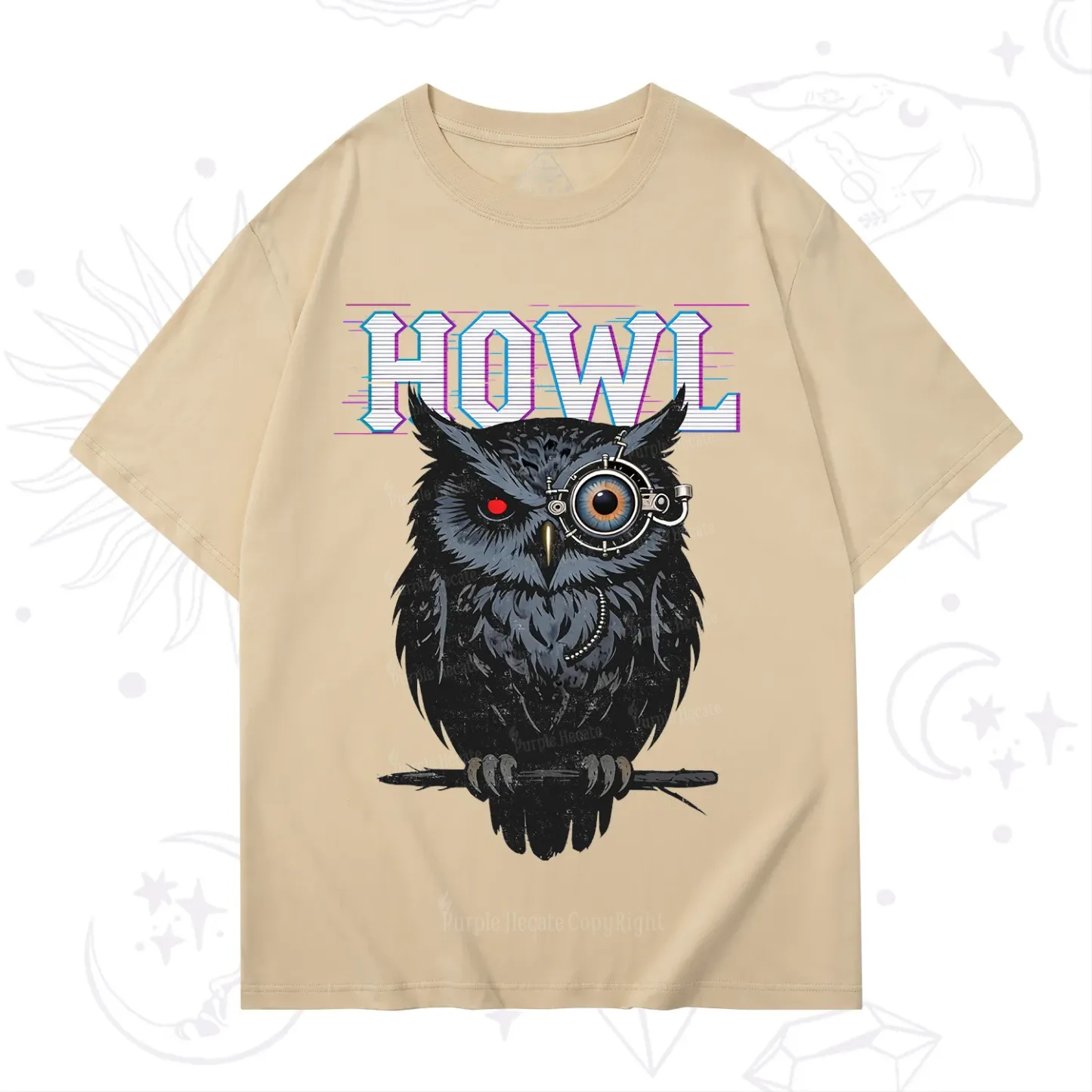 Purplehecate Howl Owl T-Shirt