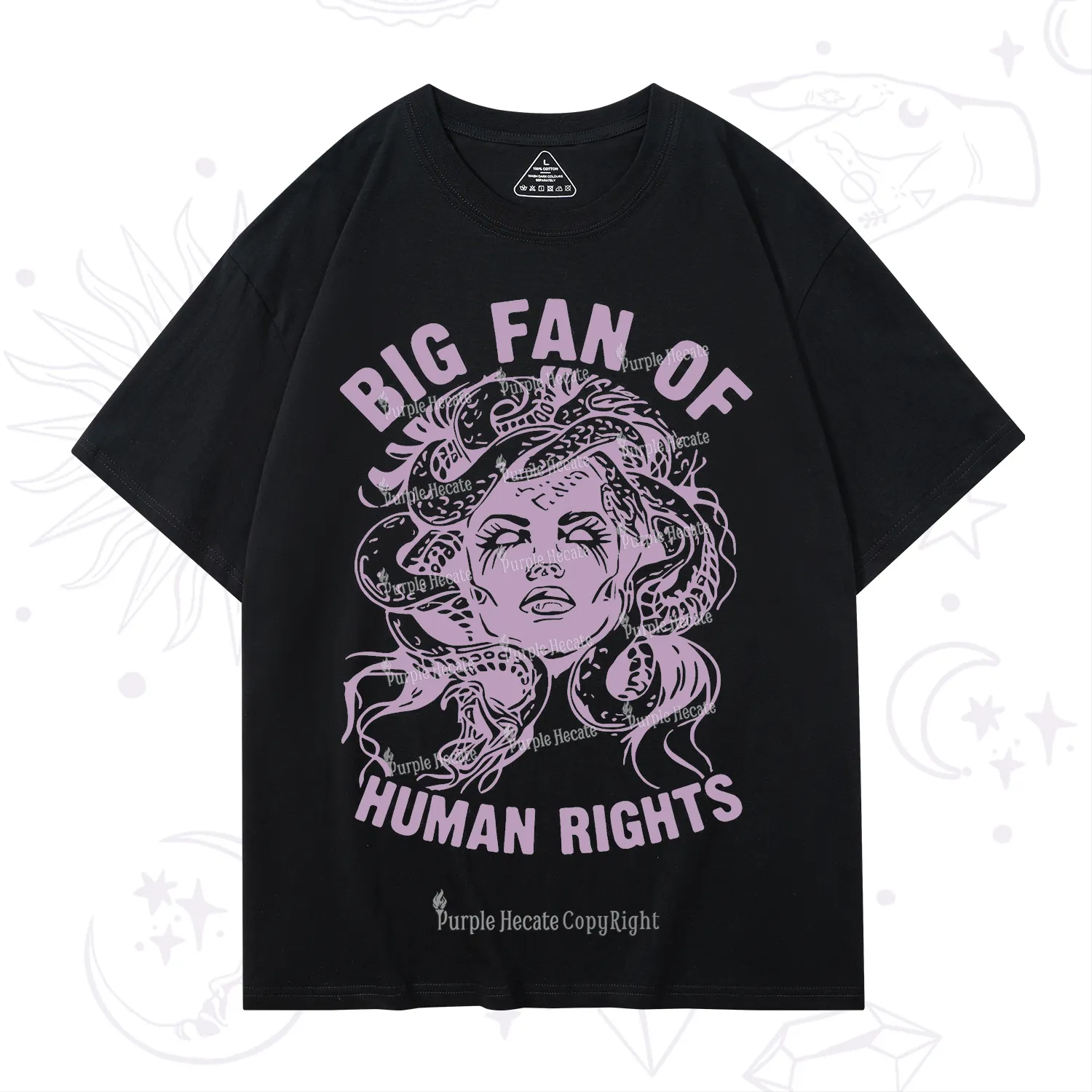 Purplehecate Big Fan of Human Rights T-Shirt