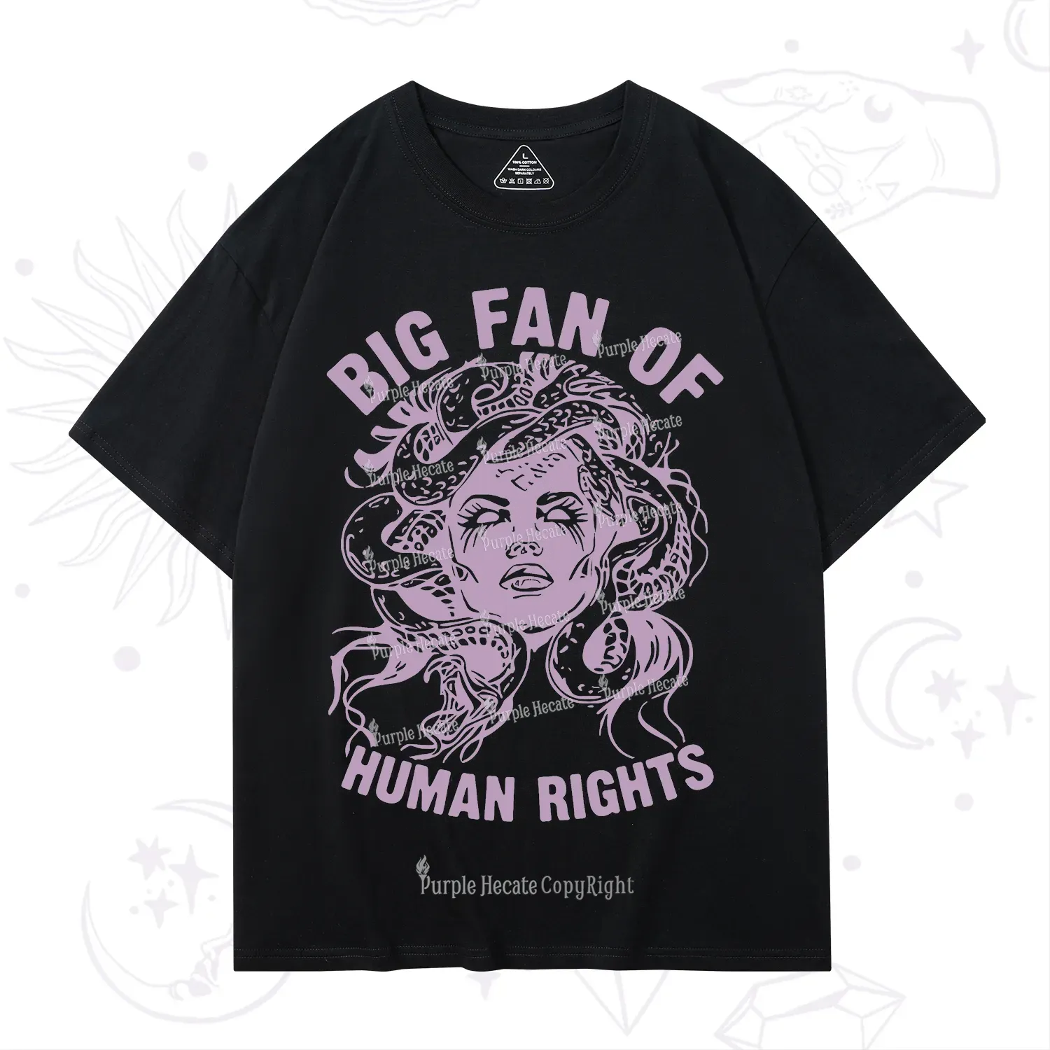 Purplehecate Big Fan of Human Rights T-Shirt