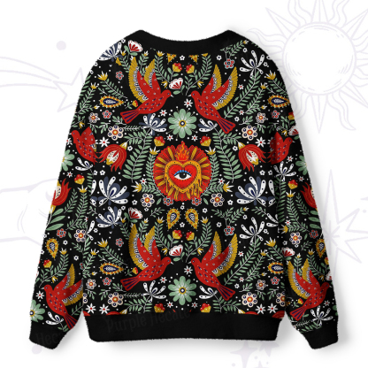 Purplehecate Sacred Sunbird Garden Ugly Cardigan Sweaters