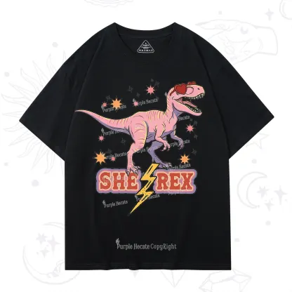 Purplehecate T Rex Dinosaur Girl T-Shirt
