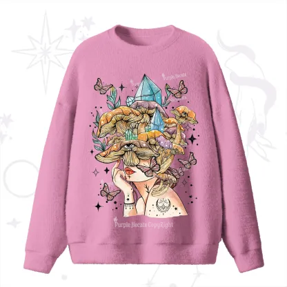 Purplehecate Crystal Goddess Fuzzy Ugly Sweater