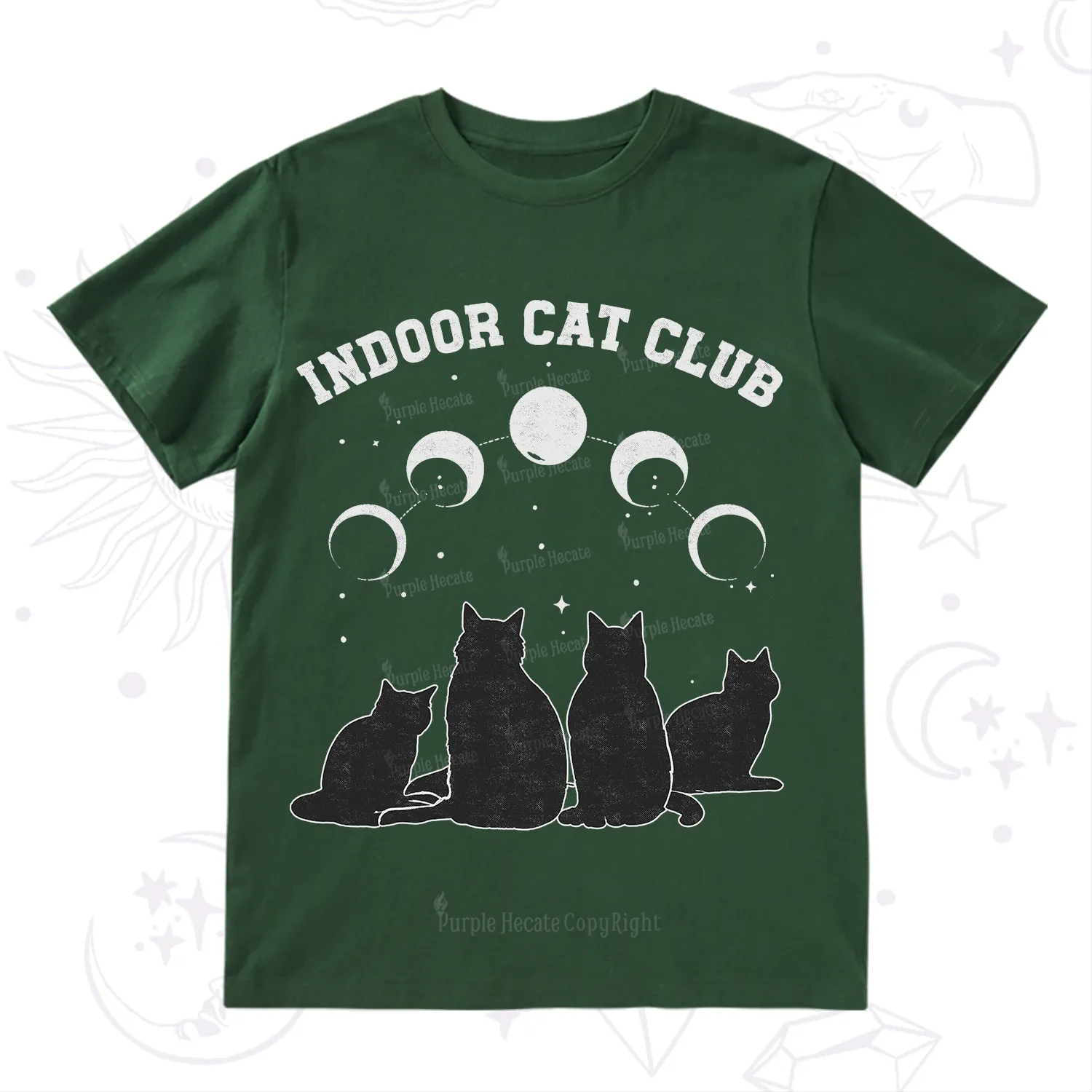 Purplehecate Indoor Cat Club T-Shirt