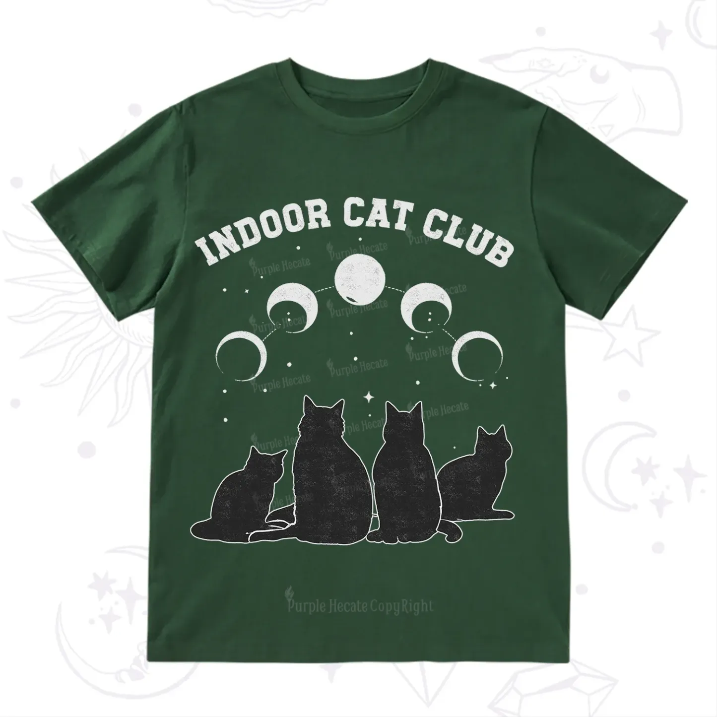 Purplehecate Indoor Cat Club T-Shirt