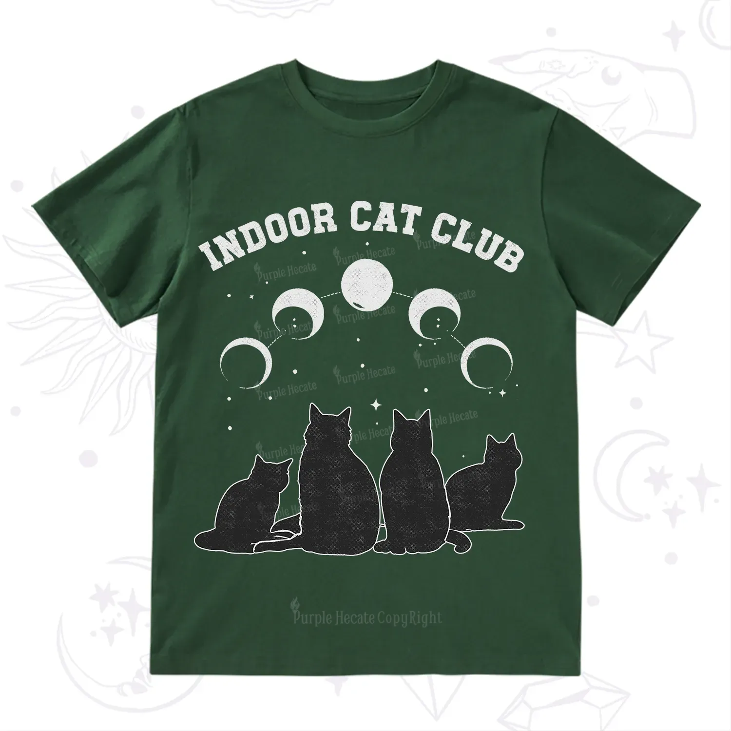 Purplehecate Indoor Cat Club T-Shirt