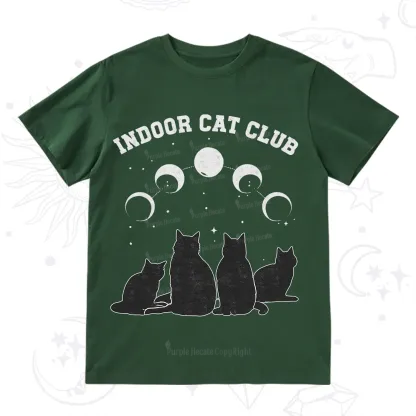 Purplehecate Indoor Cat Club T-Shirt