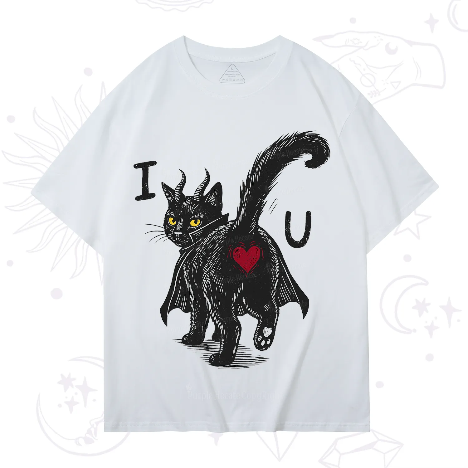 Purplehecate Bad Bad Evil Cat T-Shirt