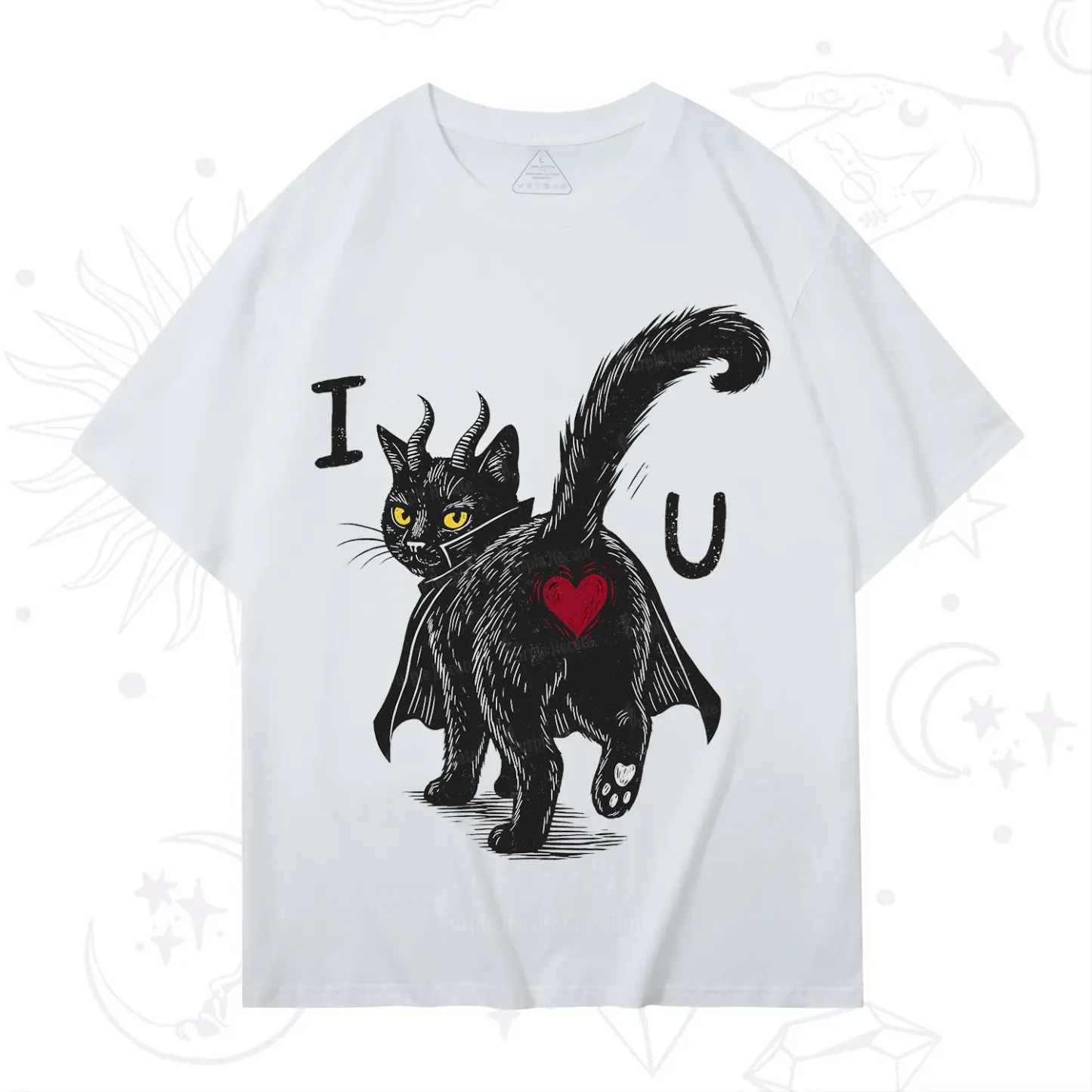Purplehecate Bad Bad Evil Cat T-Shirt