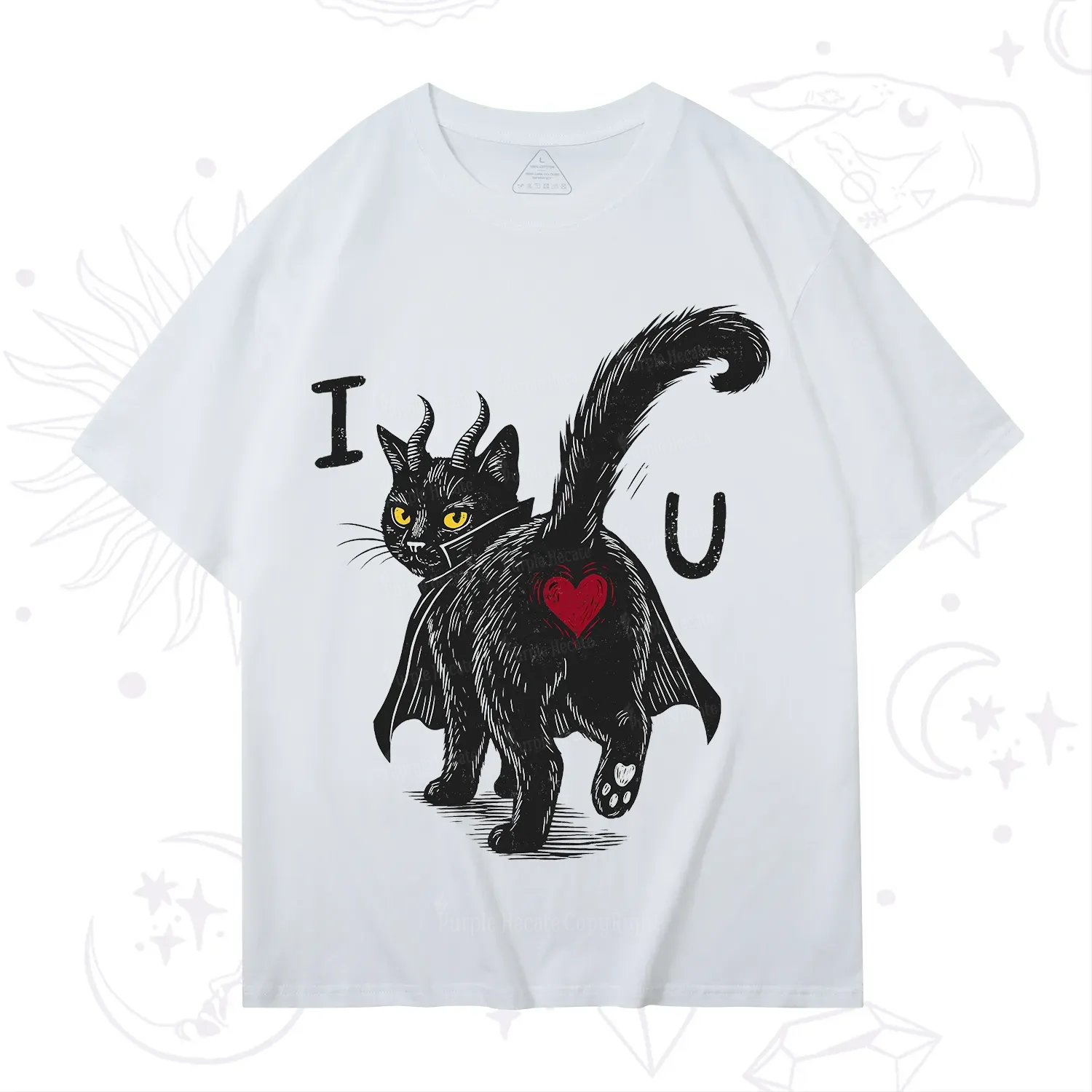 Purplehecate Bad Bad Evil Cat T-Shirt