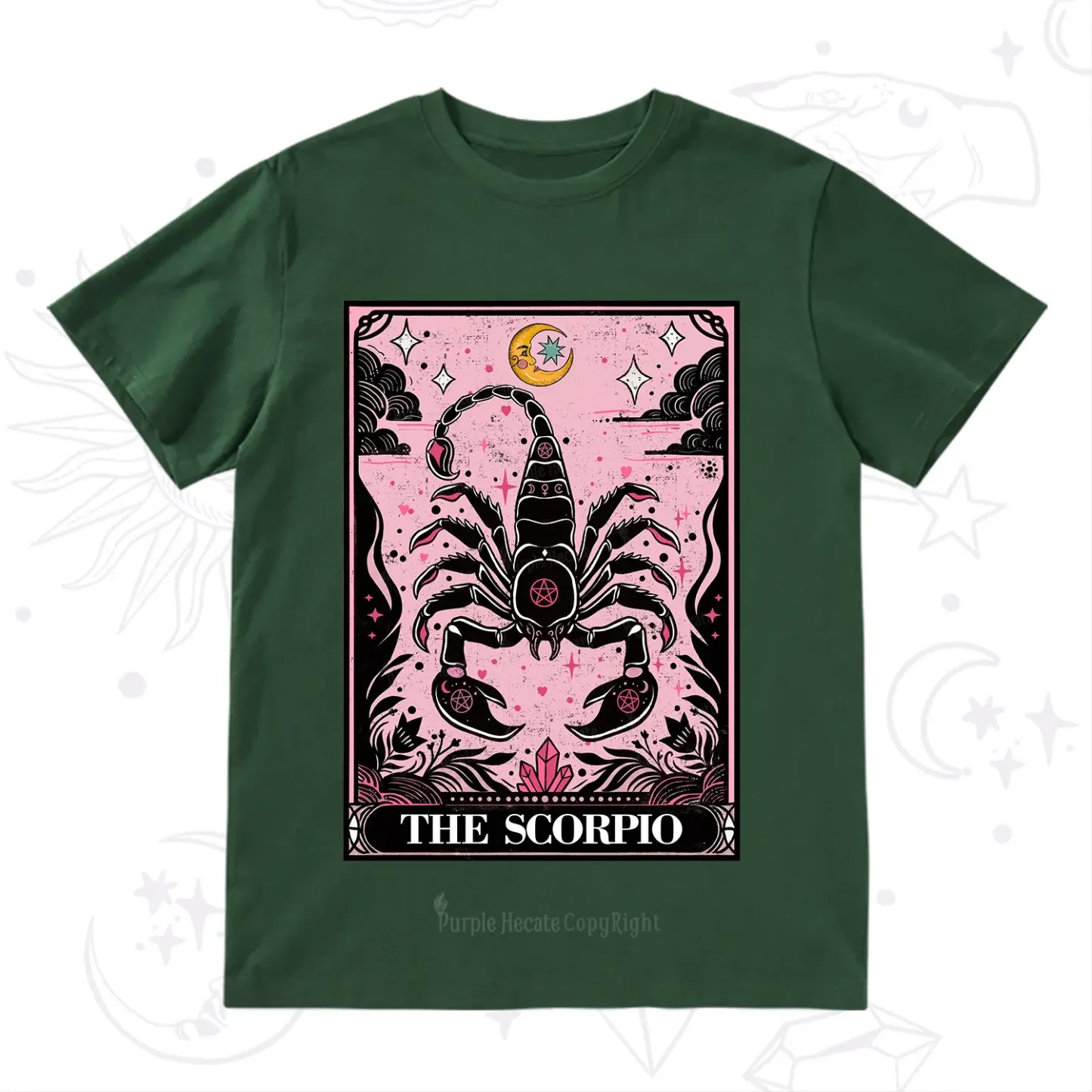 Purplehecate The Scorpio Tarot Zodiac T-Shirt