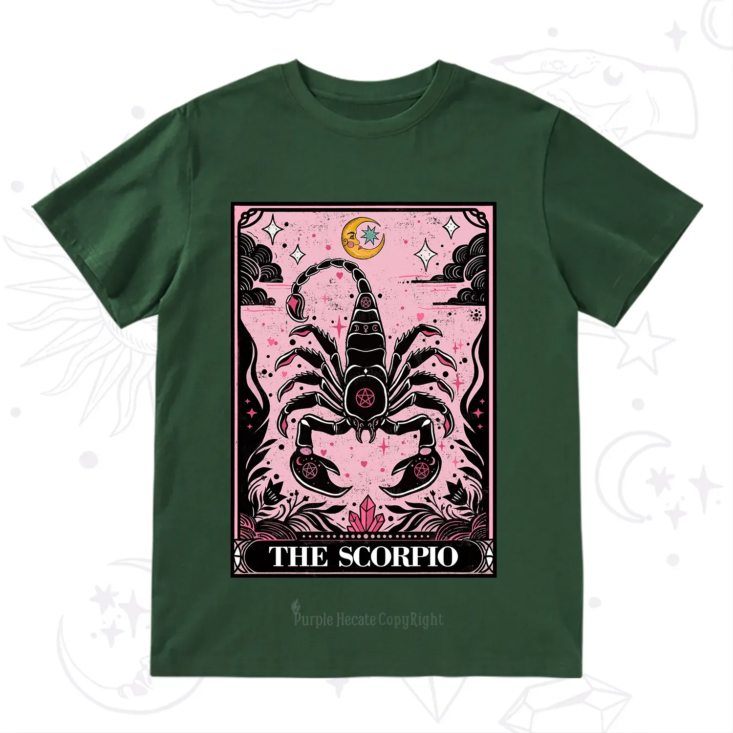 Purplehecate The Scorpio Tarot Zodiac T-Shirt