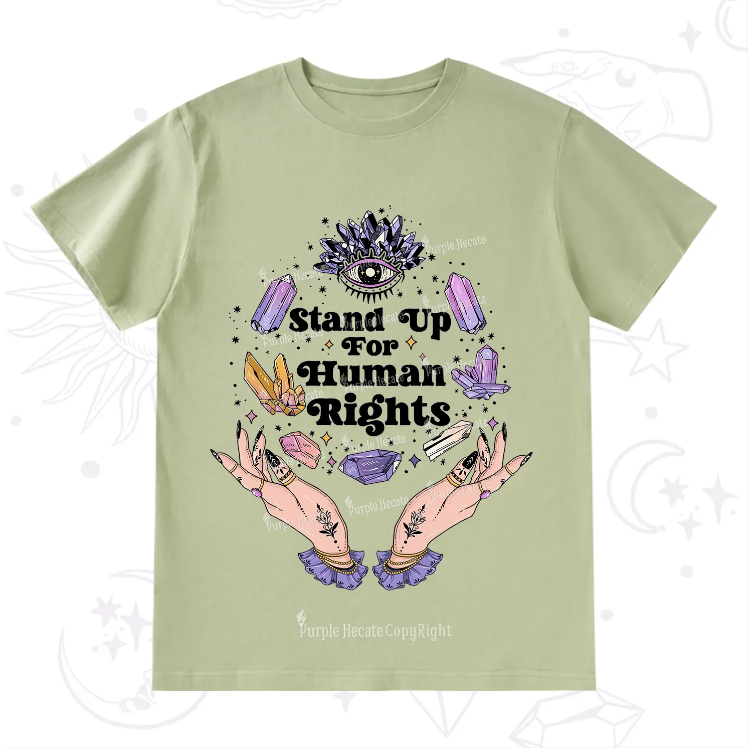 Purplehecate Stand Up For Human Rights T-Shirt