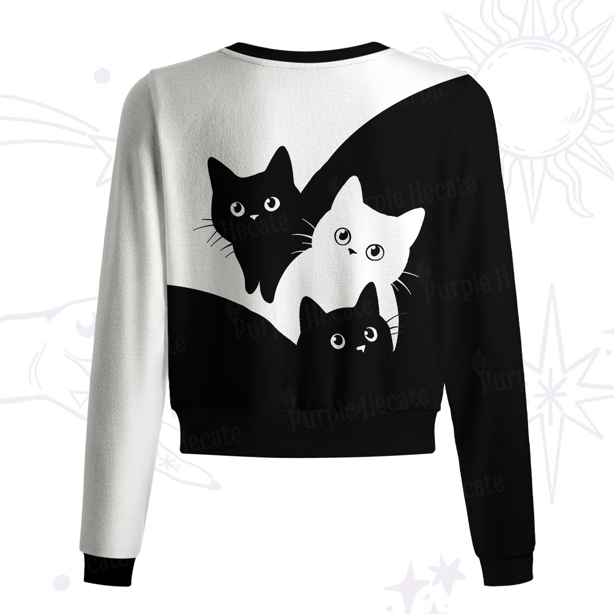 Purplehecate Curious Cats Knit Cardigan