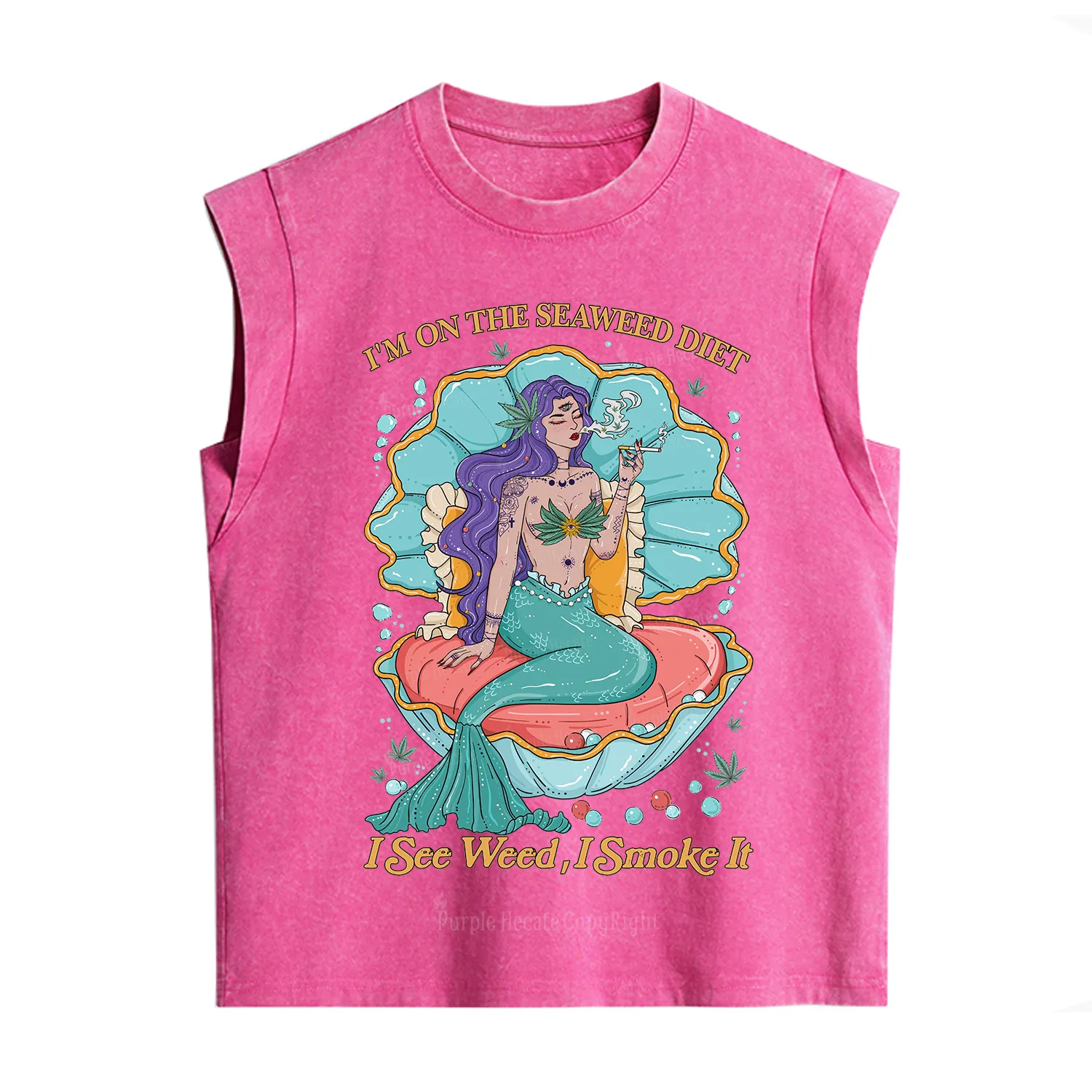 Purplehecate I See Weed I Smoke It Vintage Washed Tank