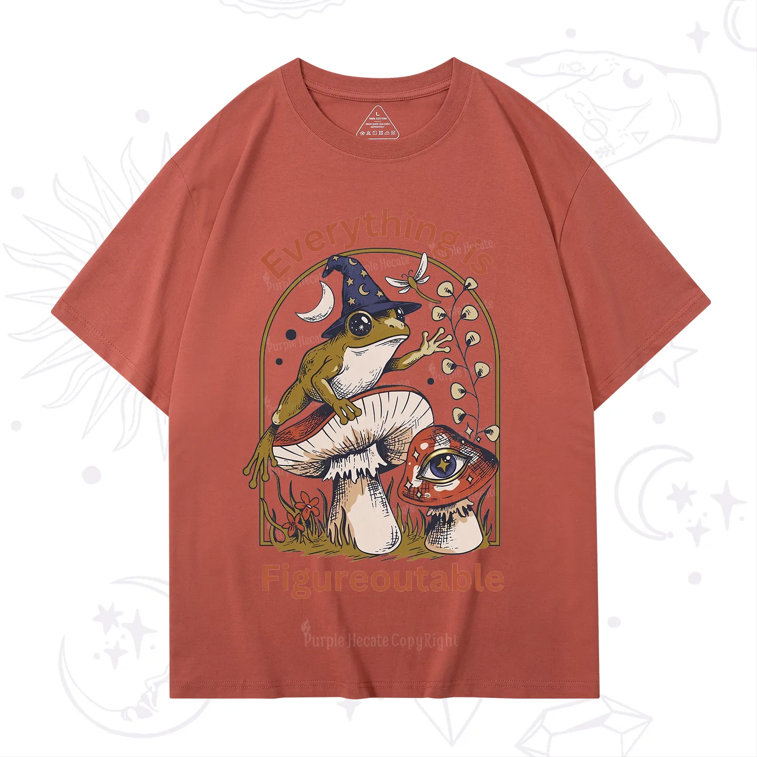 Purplehecate Everything Is Figureoutable Frog T-Shirt