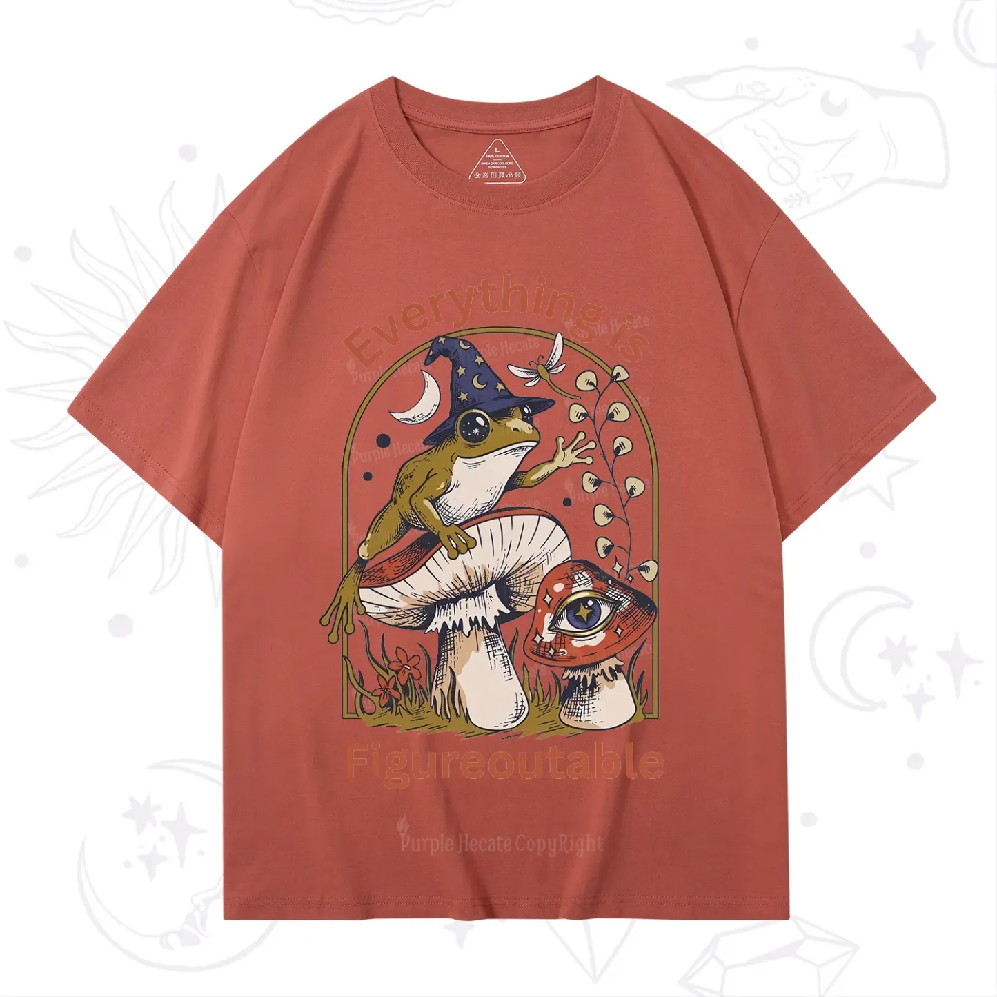 Purplehecate Everything Is Figureoutable Frog T-Shirt