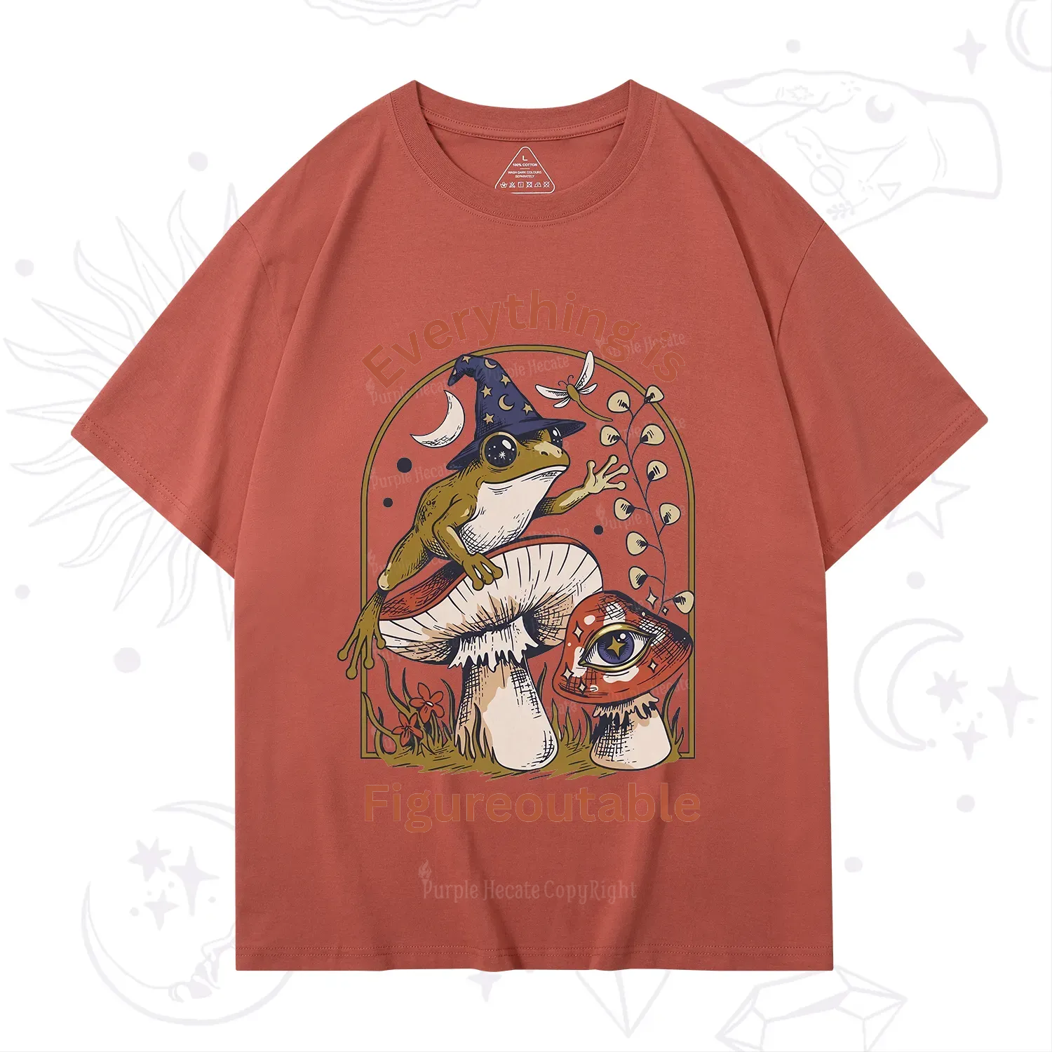 Purplehecate Everything Is Figureoutable Frog T-Shirt