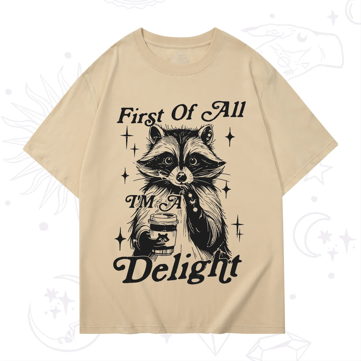 Purplehecate First Of All I'm A Delightful Funny Raccoon T-Shirt