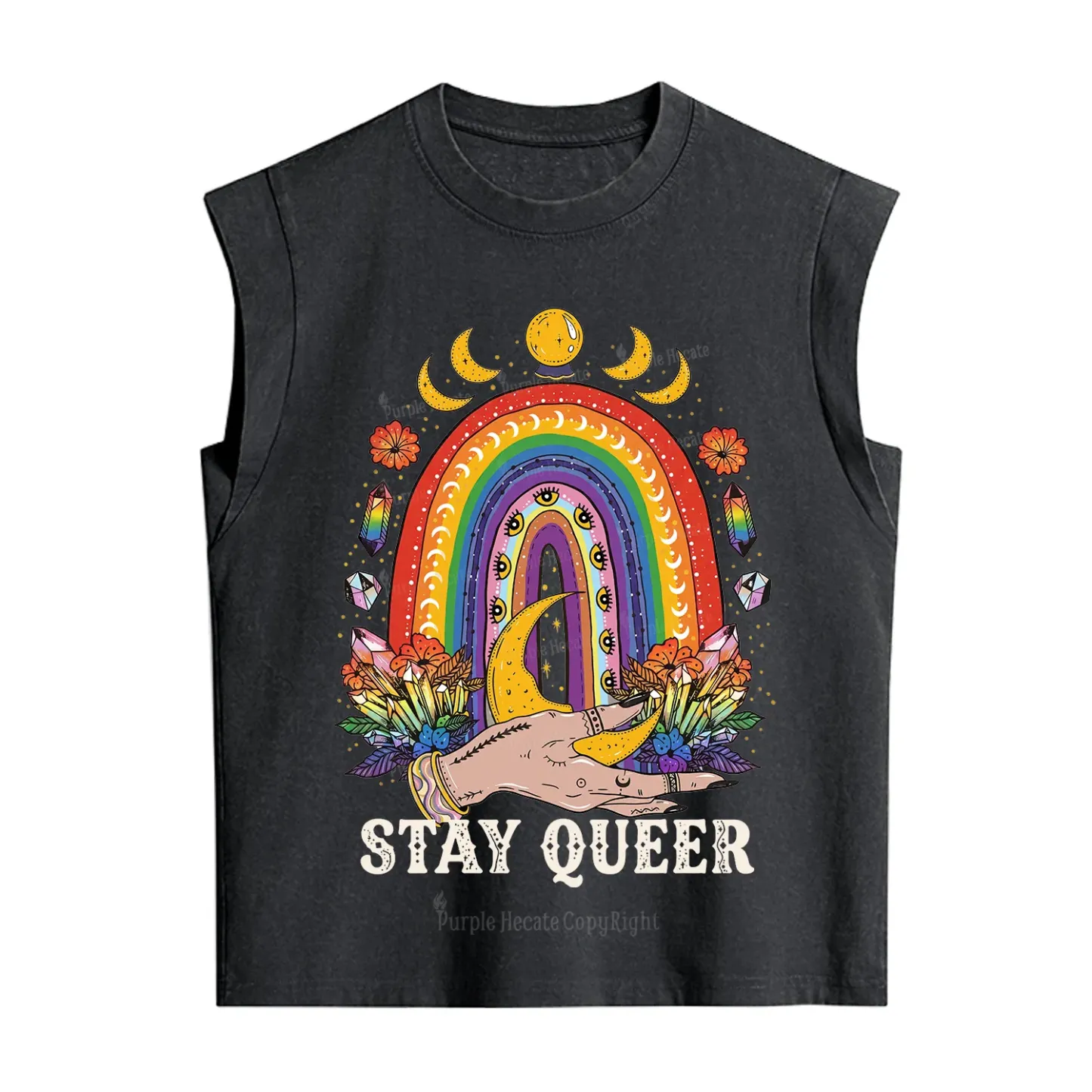 Purplehecate Stay Queer Vintage Washed Tank