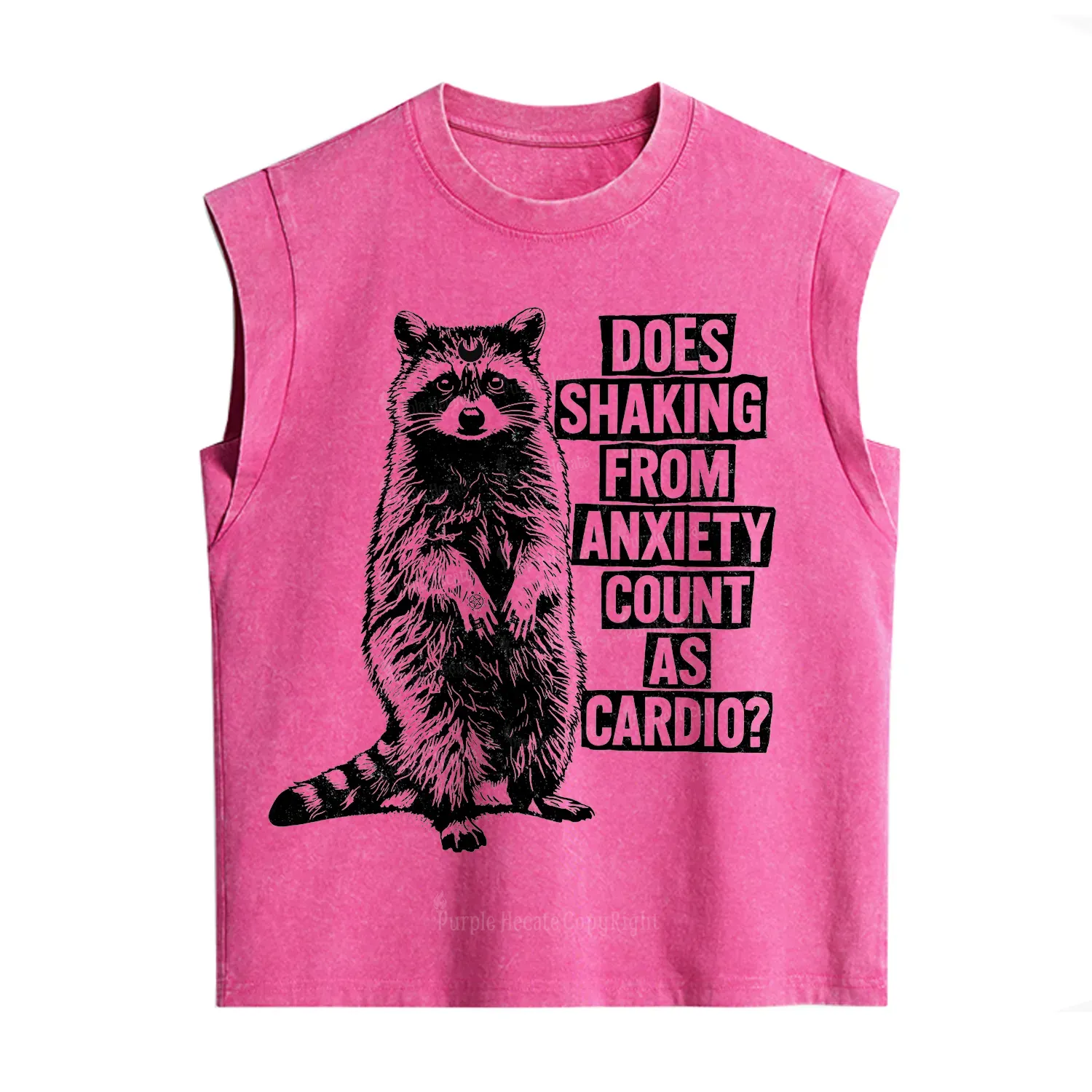 Purplehecate Does Shaking From Anxiety Count As Cardio Vintage Washed Tank