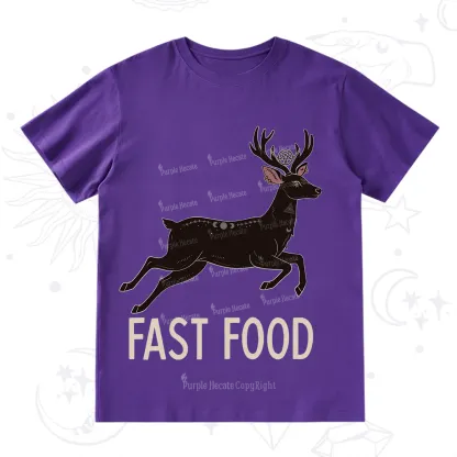 Purplehecate Fast Food Deer T-Shirt