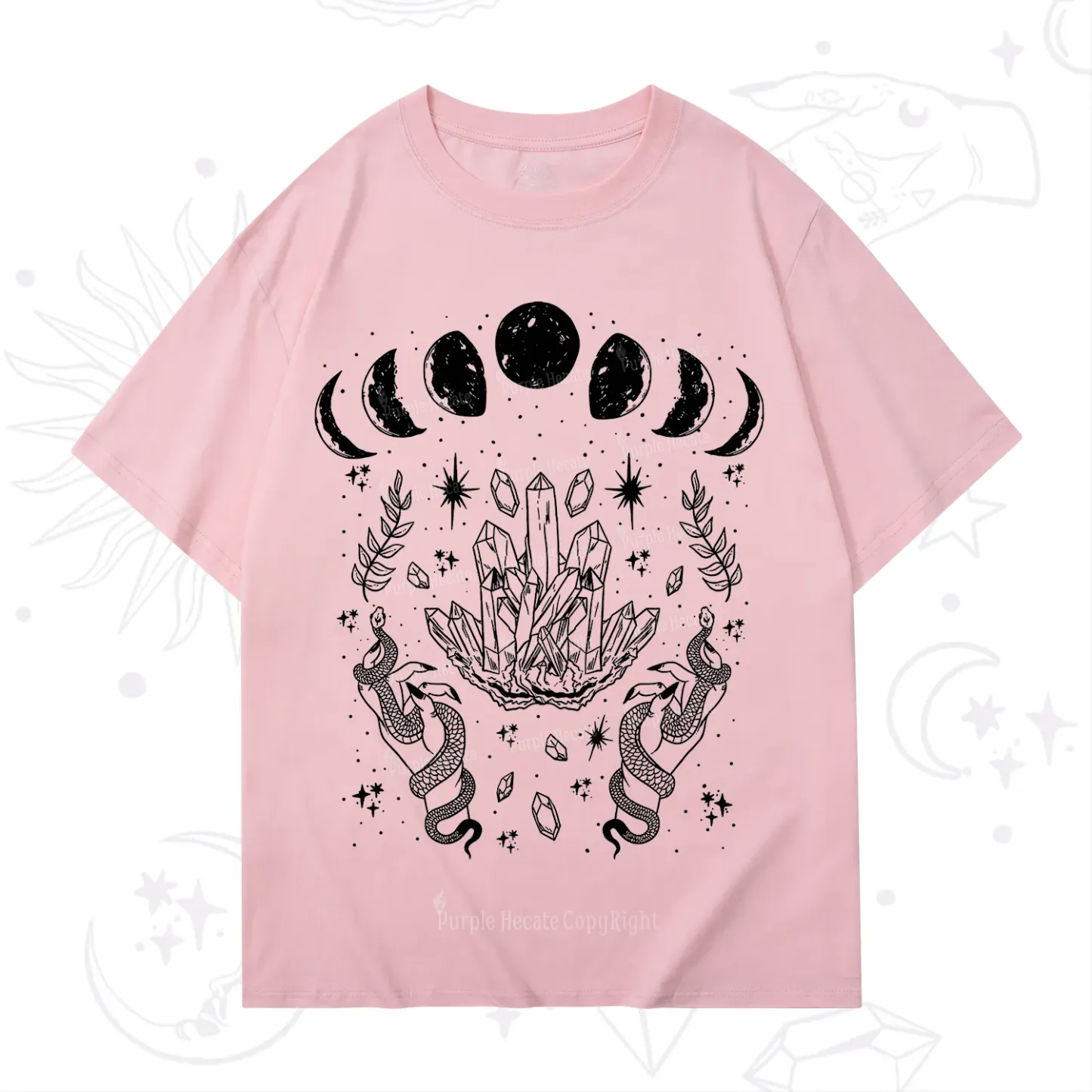 Purplehecate Serpents of the Moon T-Shirt
