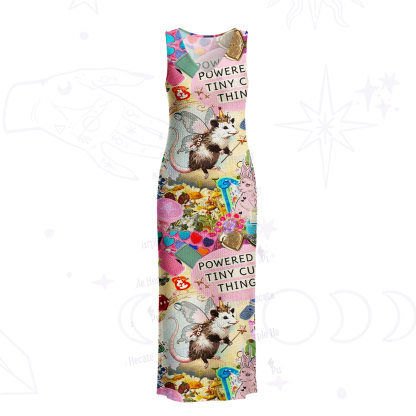 Purplehecate The Opossum Queen's Hoard Crochet Knit Maxi Dress