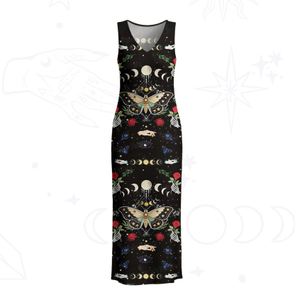Purplehecate Moonlight Metamorphosis Crochet Knit Maxi Dress