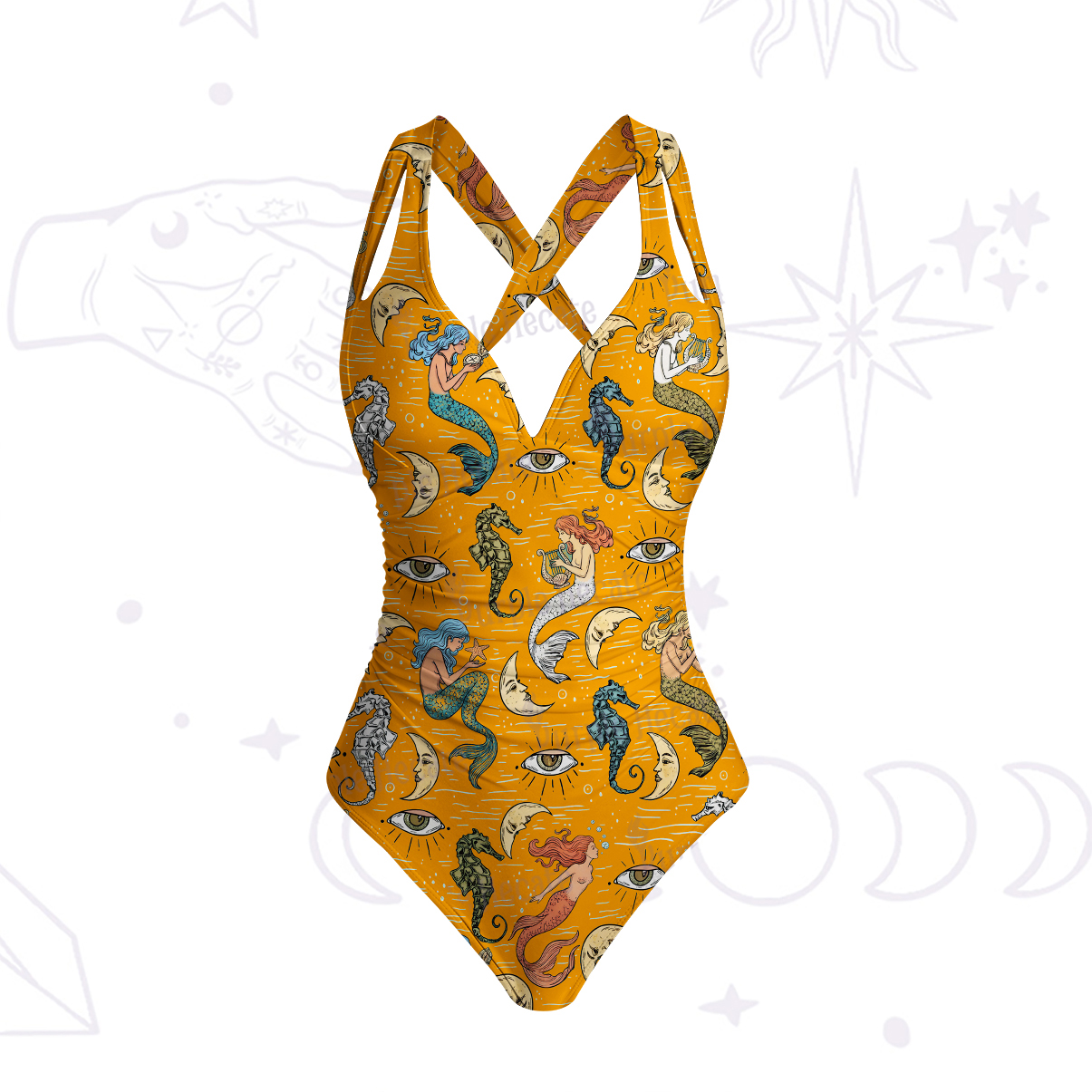 Purplehecate Mermaid Magic One-Piece Swimsuit