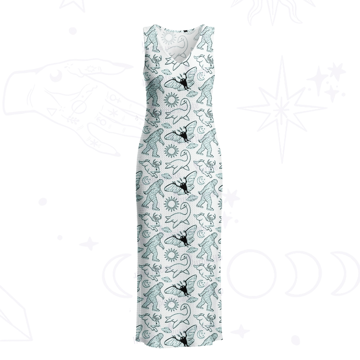 Purplehecate Cryptid Crochet Knit Maxi Dress