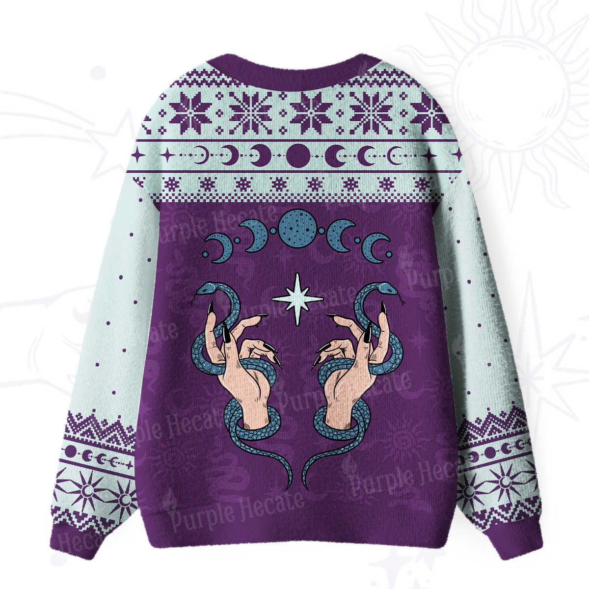Purplehecate Stay Weird Ugly Cardigan Sweaters