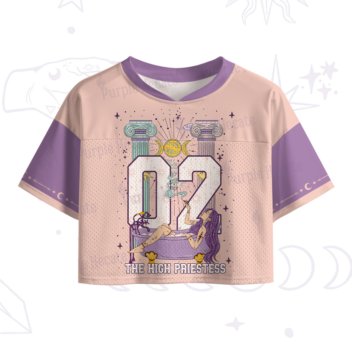 Purplehecate The High Priestess Crop Sports Jersey