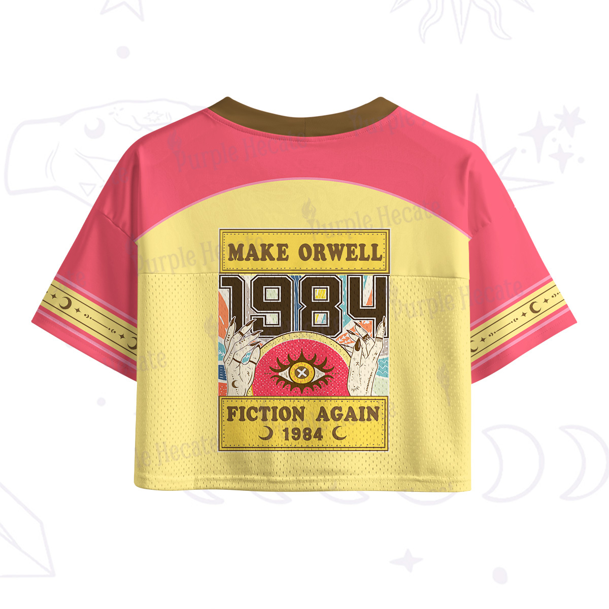 Purplehecate Make 1984 Fiction Again Crop Sports Jersey