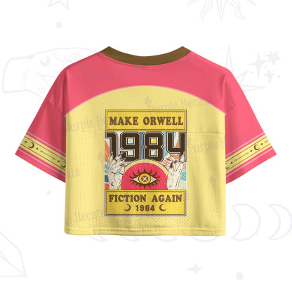 Purplehecate Make 1984 Fiction Again Crop Sports Jersey