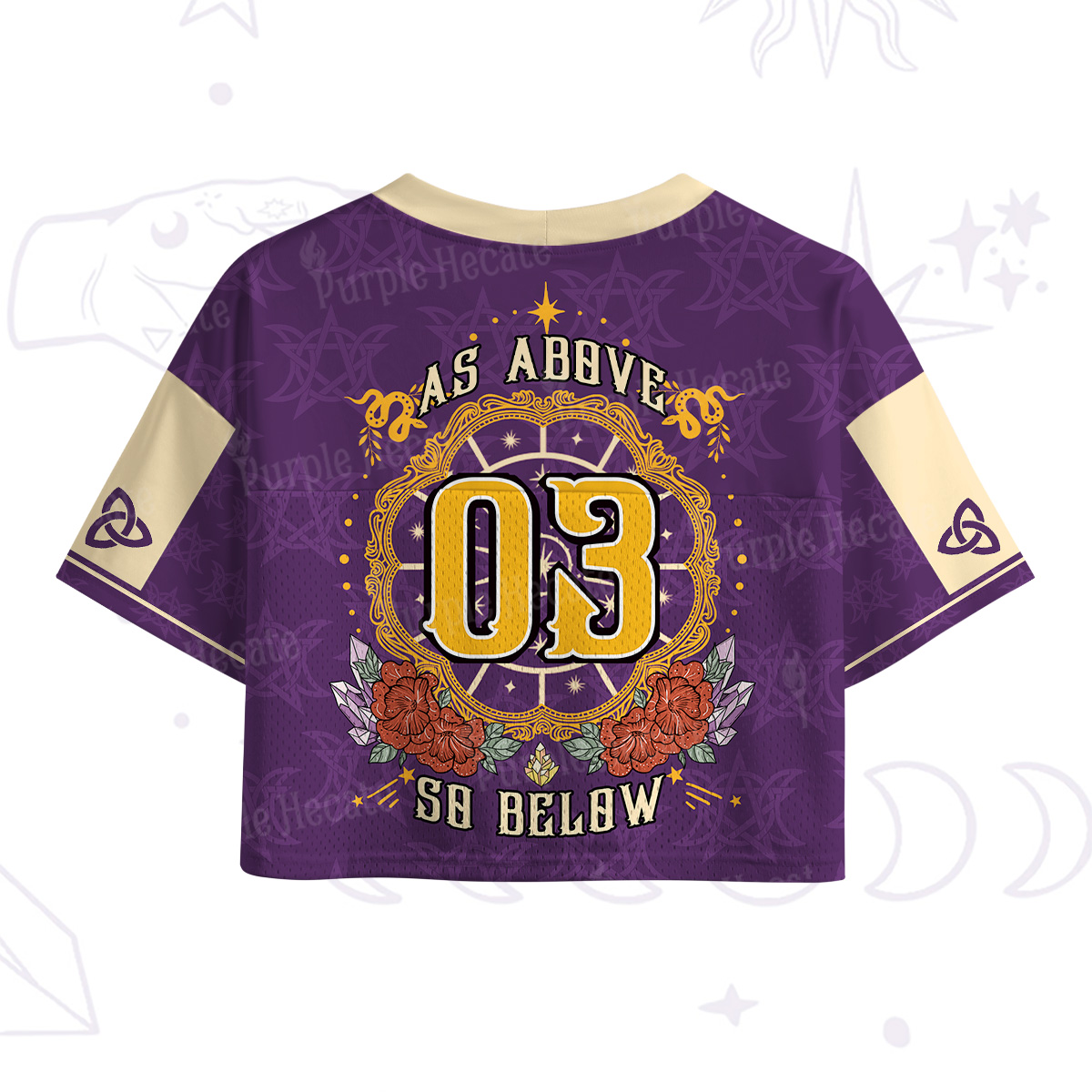 Purplehecate As Above So Below Crop Sports Jersey