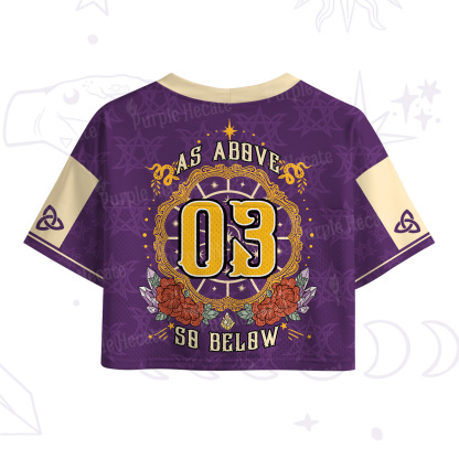 Purplehecate As Above So Below Crop Sports Jersey