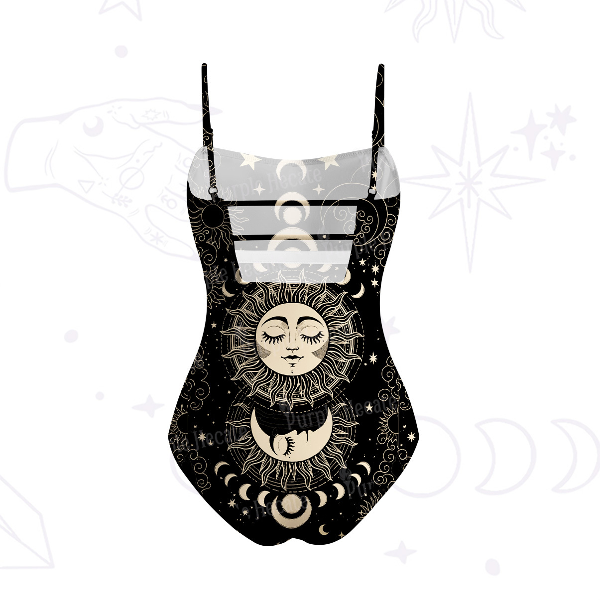 Purplehecate Lunar Eclipse One-Piece Swimsuit