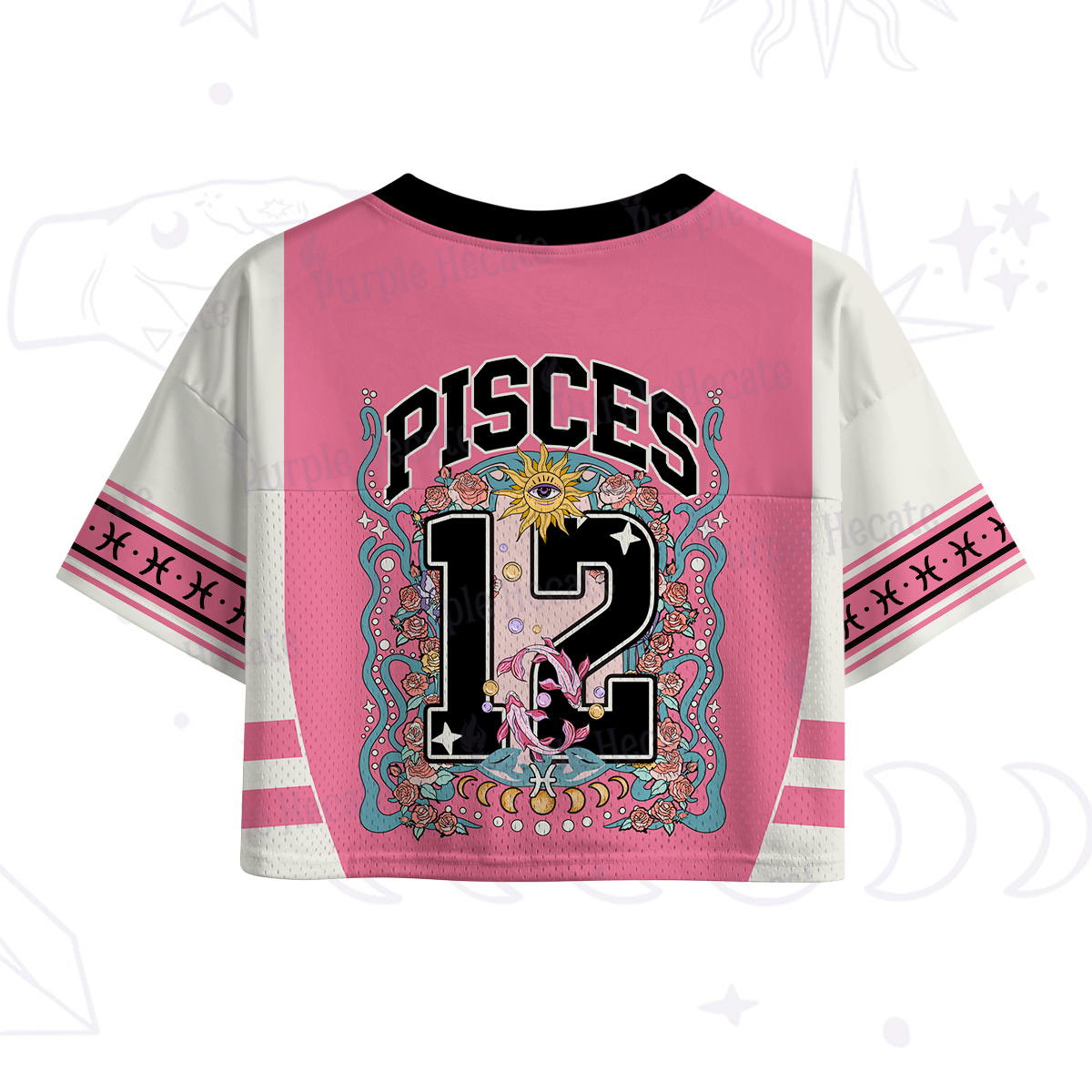 Purplehecate Pisces Spirit Zodiac Crop Sports Jersey
