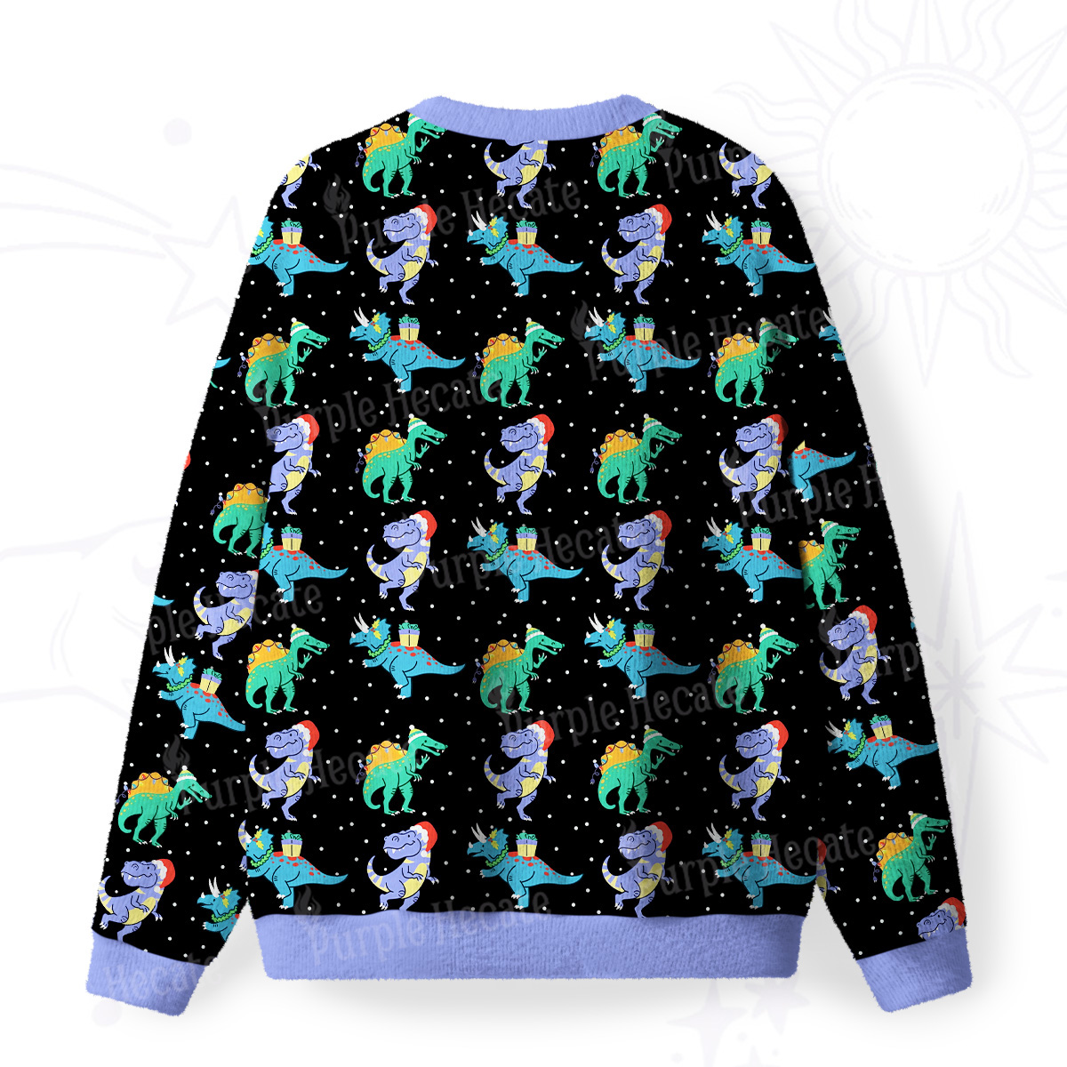 [Copy]Purplehecate Funny Black Cat in Tree Fuzzy Ugly Sweatshirt