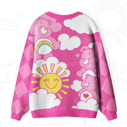 Purplehecate Sweet Dream Bear Ugly Cardigan Sweaters