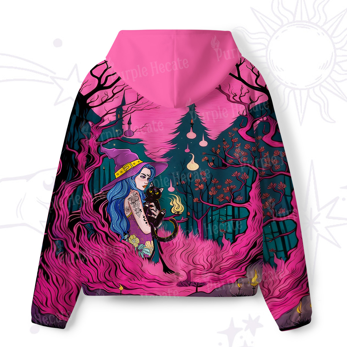 Purplehecate The Witch and Her Familia All-Over Print Hoodie