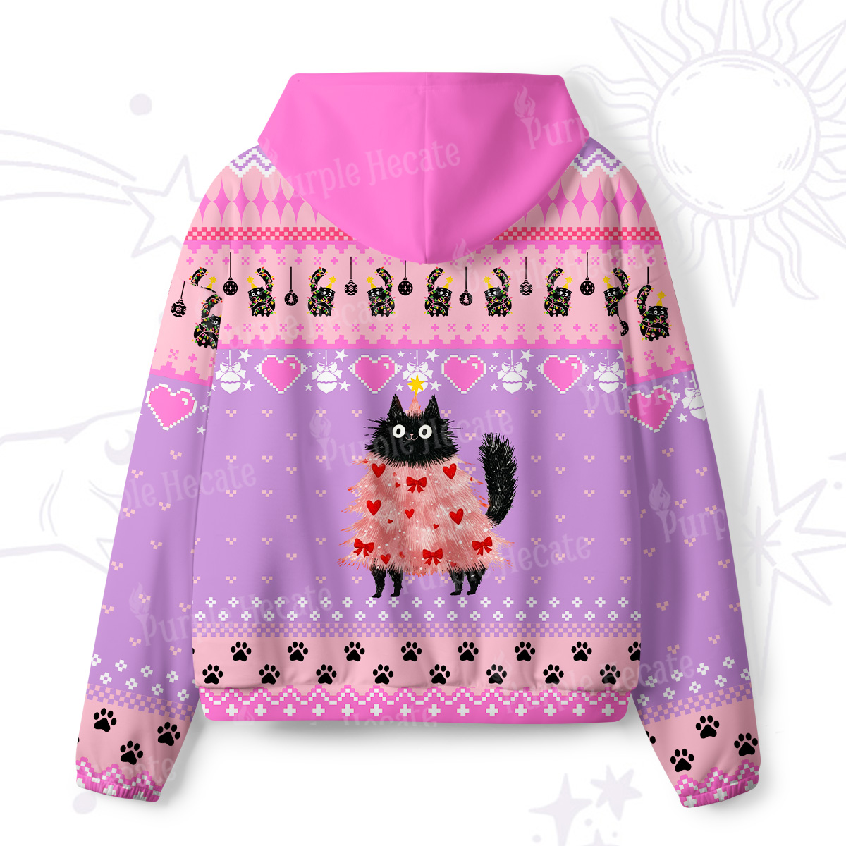 [Copy]urplehecate Astrological Secrets All-Over Print Hoodie