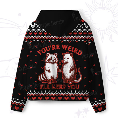 Purplehecate You're Weird I'll Keep You All-Over Print Hoodie