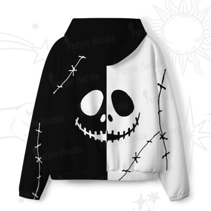 Purplehecate Grim Skeleton King All-Over Print Hoodie