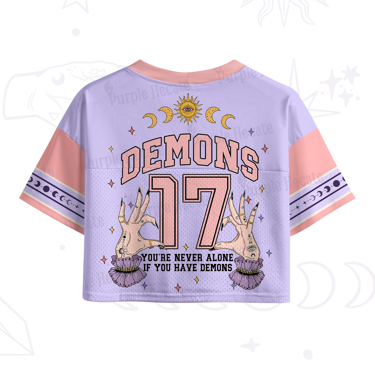 Purplehecate Celestial Demons 17 Crop Sports Jersey