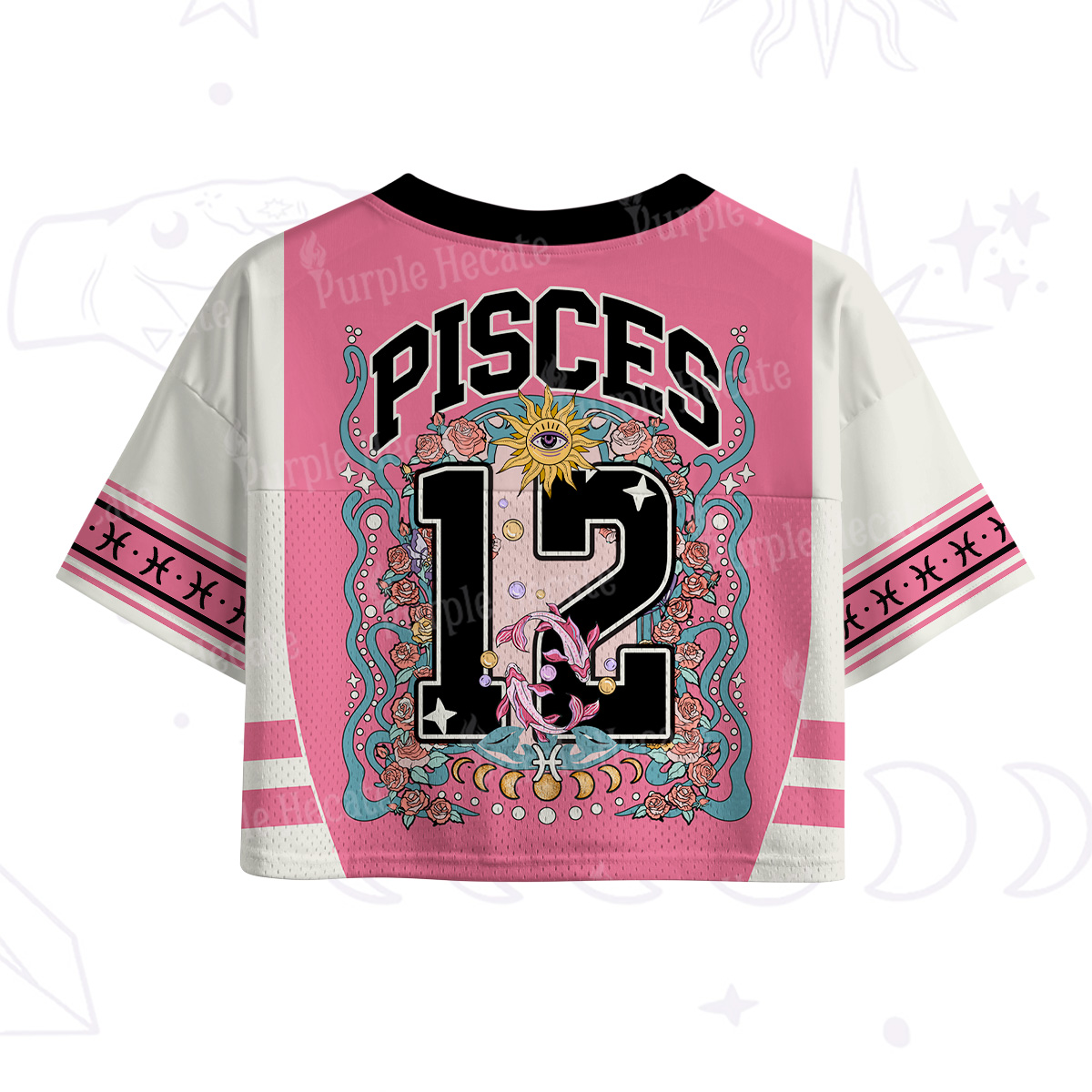 Purplehecate Pisces Spirit Zodiac Crop Sports Jersey